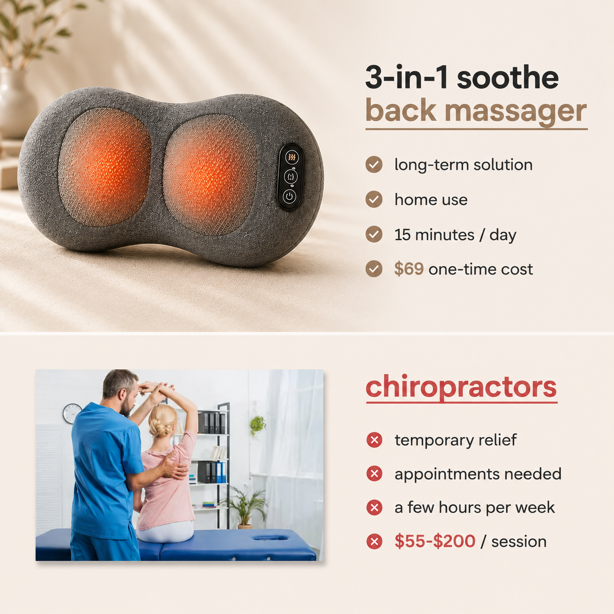 Triple Fusion Back Massager