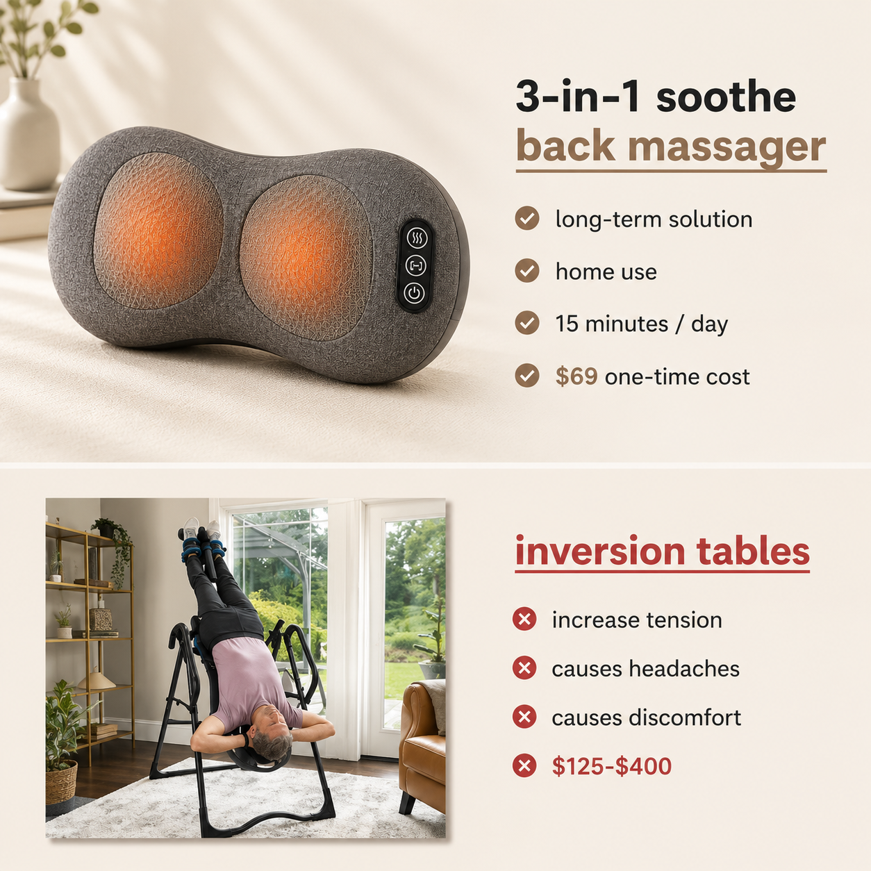 Triple Fusion Back Massager